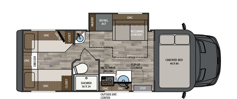 2026 Renegade Vienna 25TBC Floor Plan
