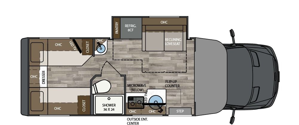 2026 Renegade Vienna 25TBN Floor Plan