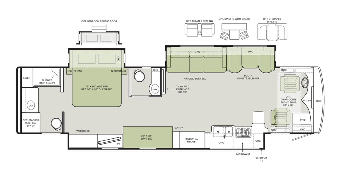 2026 Tiffin Allegro Red 38 KA Floor Plan