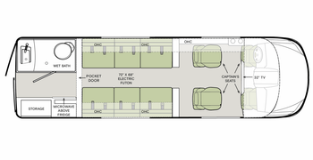 2026 Tiffin GT2 24 CG Floor Plan