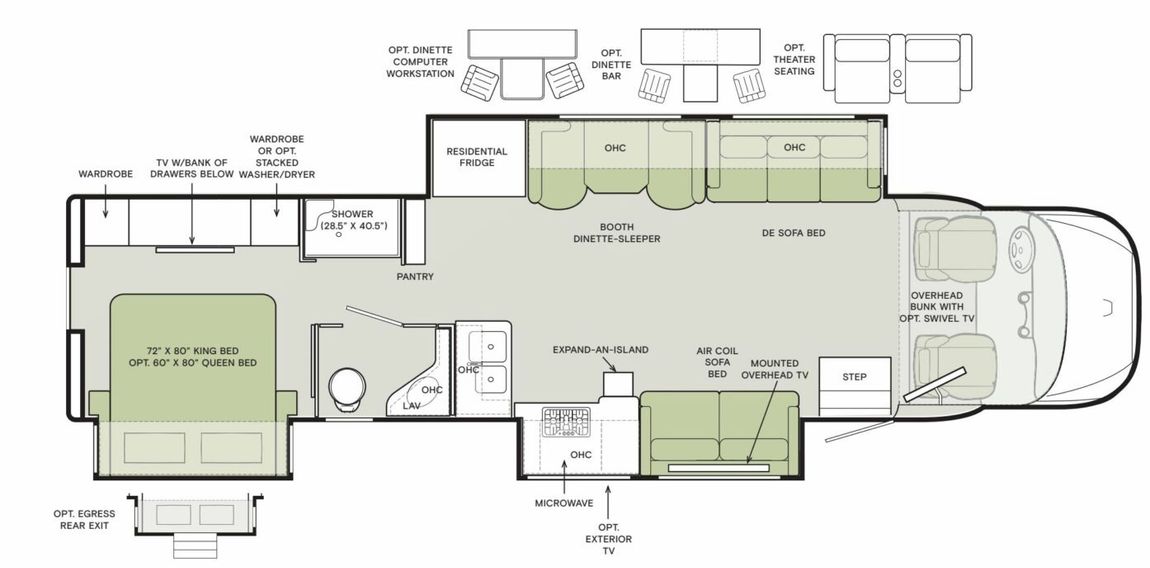 2025 Tiffin Allegro Bay 38 AB Floor Plan