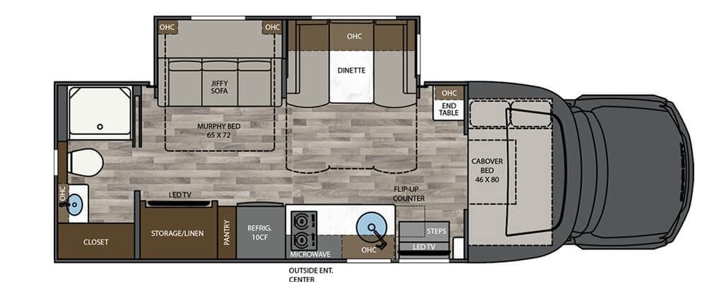 2025 Renegade Veracruz 30VRM Floor Plan