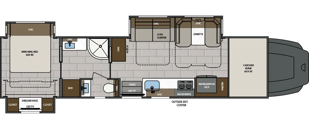 2025 Renegade Classic 41CMB Floor Plan