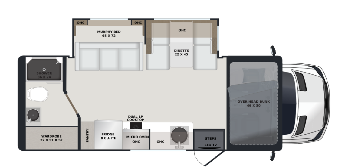 2027 Renegade Villagio 25RM Floor Plan