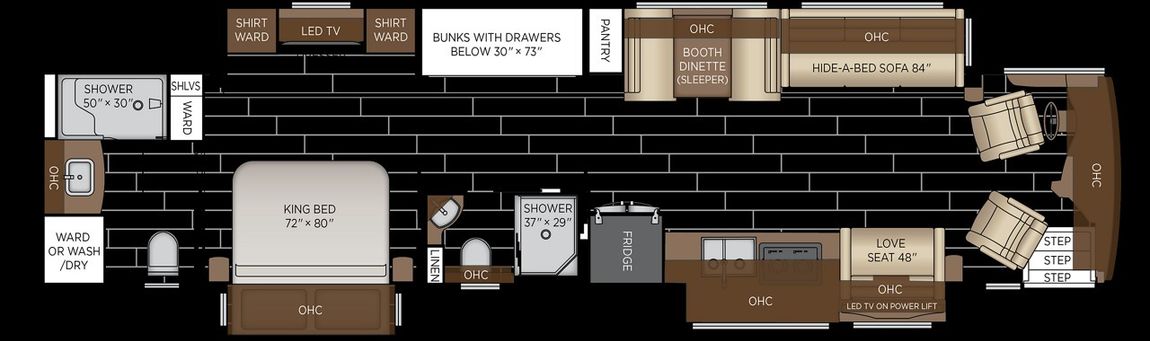 2027 Newmar Dutch Star 4340 Floor Plan