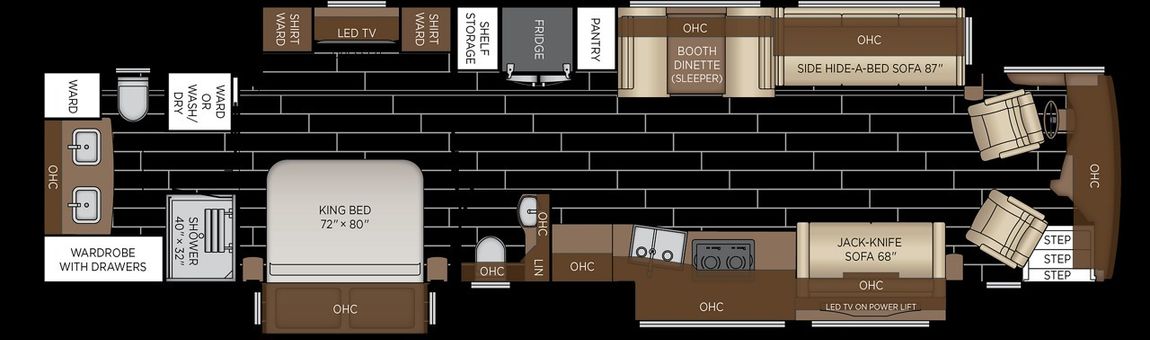 2027 Newmar Dutch Star 4325 Floor Plan
