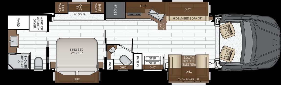 2027 Newmar Super Star 4059 Floor Plan
