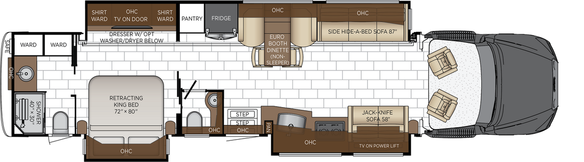 2027 Newmar Summit Aire 4505 Floor Plan