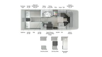 2027 Winnebago EKKO 23B Floor Plan