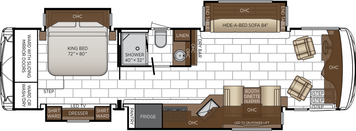 2027 Newmar Ventana 3512 Floor Plan