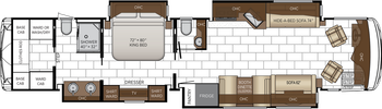 2027 Newmar Ventana 4345 Floor Plan