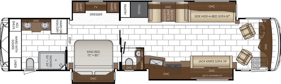 2027 Newmar Ventana 4369 Floor Plan