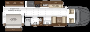 2027 Newmar Grand Star 3444 Floor Plan