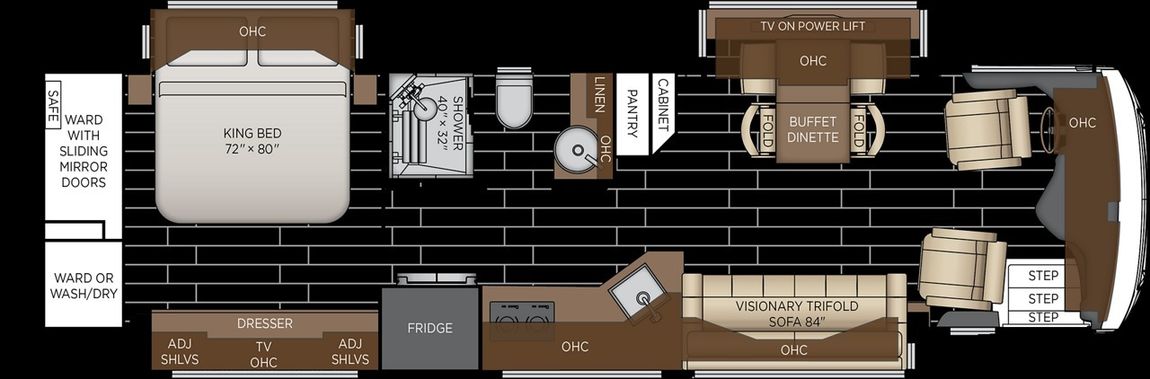 2027 Newmar New Aire 3545 Floor Plan