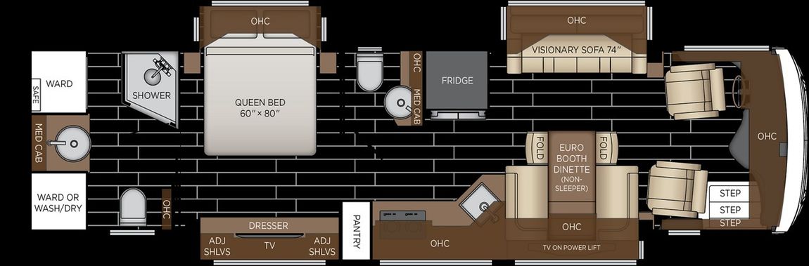 2027 Newmar New Aire 3547 Floor Plan