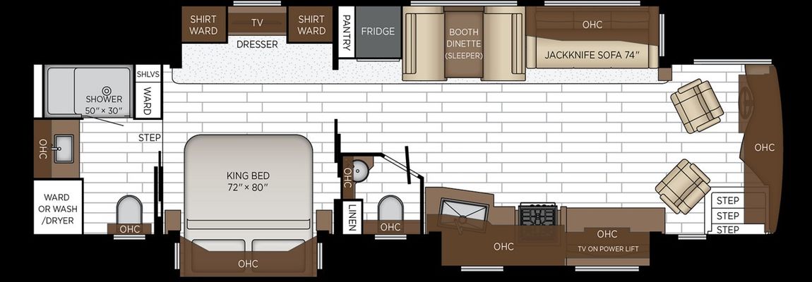 2027 Newmar Northern Star 3709 Floor Plan