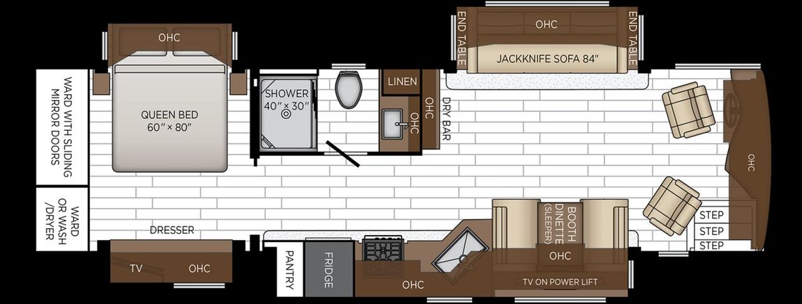 2027 Newmar Northern Star 3418 Floor Plan