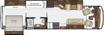 2027 Newmar Bay Star 3640 Floor Plan