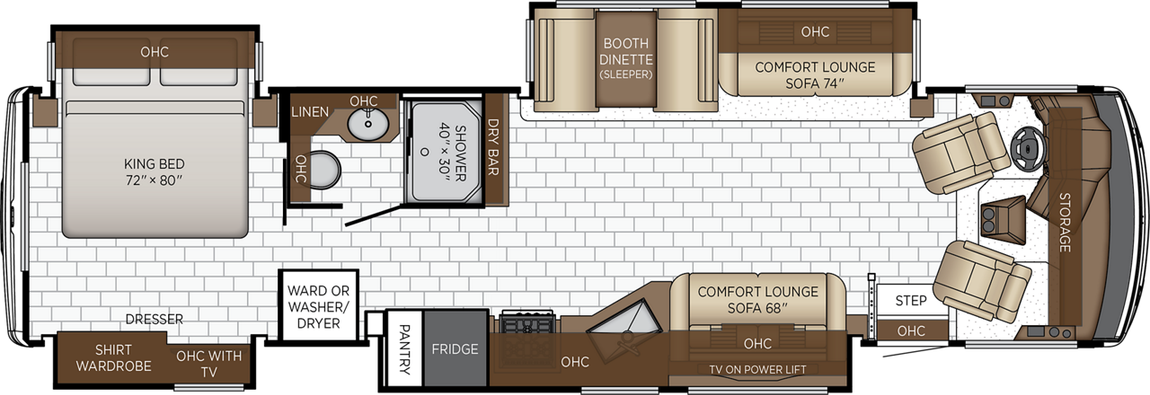 2027 Newmar Bay Star 3626 Floor Plan