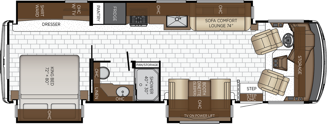 2027 Newmar Bay Star 3225 Floor Plan