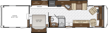 2027 Newmar Canyon Star 3947 Floor Plan