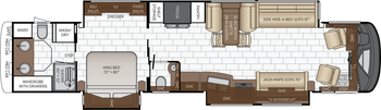 2027 Newmar Essex 4595 Floor Plan