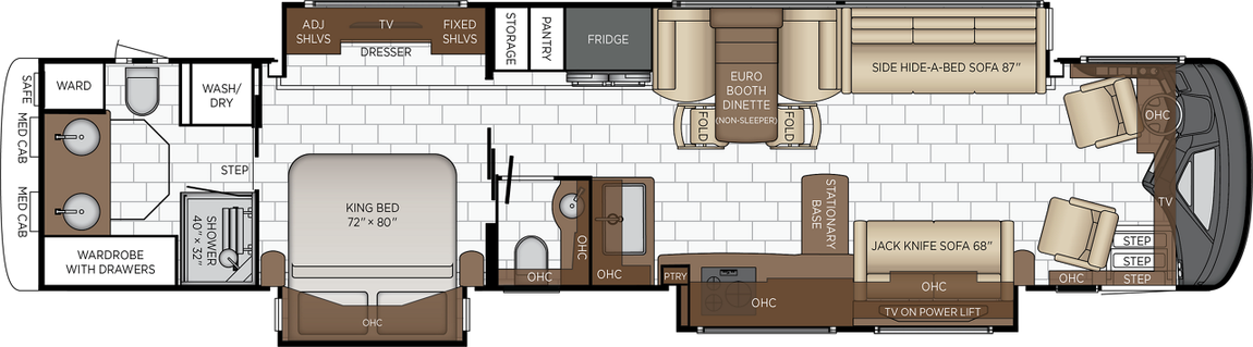 2027 Newmar Essex 4569 Floor Plan