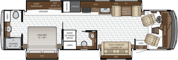 2027 Newmar Bay Star 3639 Floor Plan