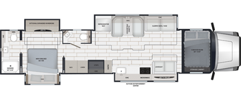 2027 Renegade Classic 45CMR Floor Plan