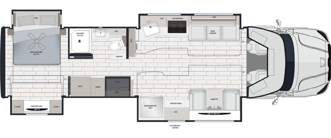 2027 Renegade Explorer 38EMB Floor Plan