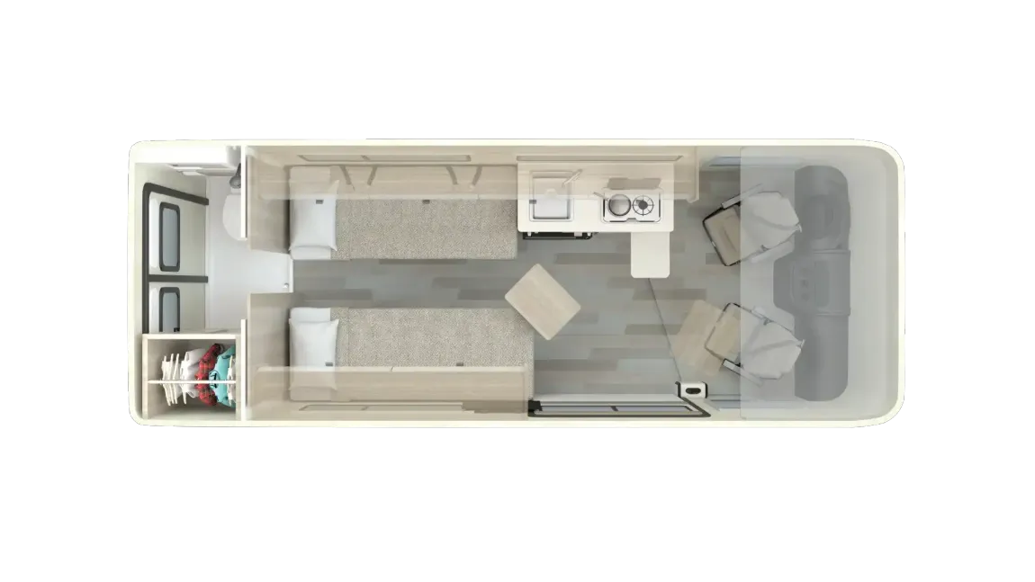 2027 Winnebago Travato 59K Floor Plan