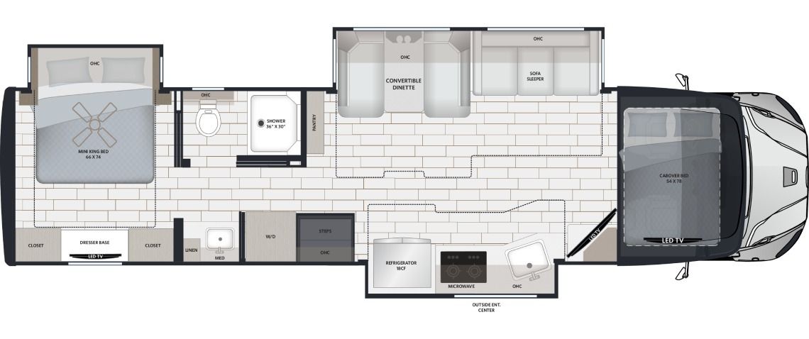 2027 Renegade Verona LE 38LDG Floor Plan