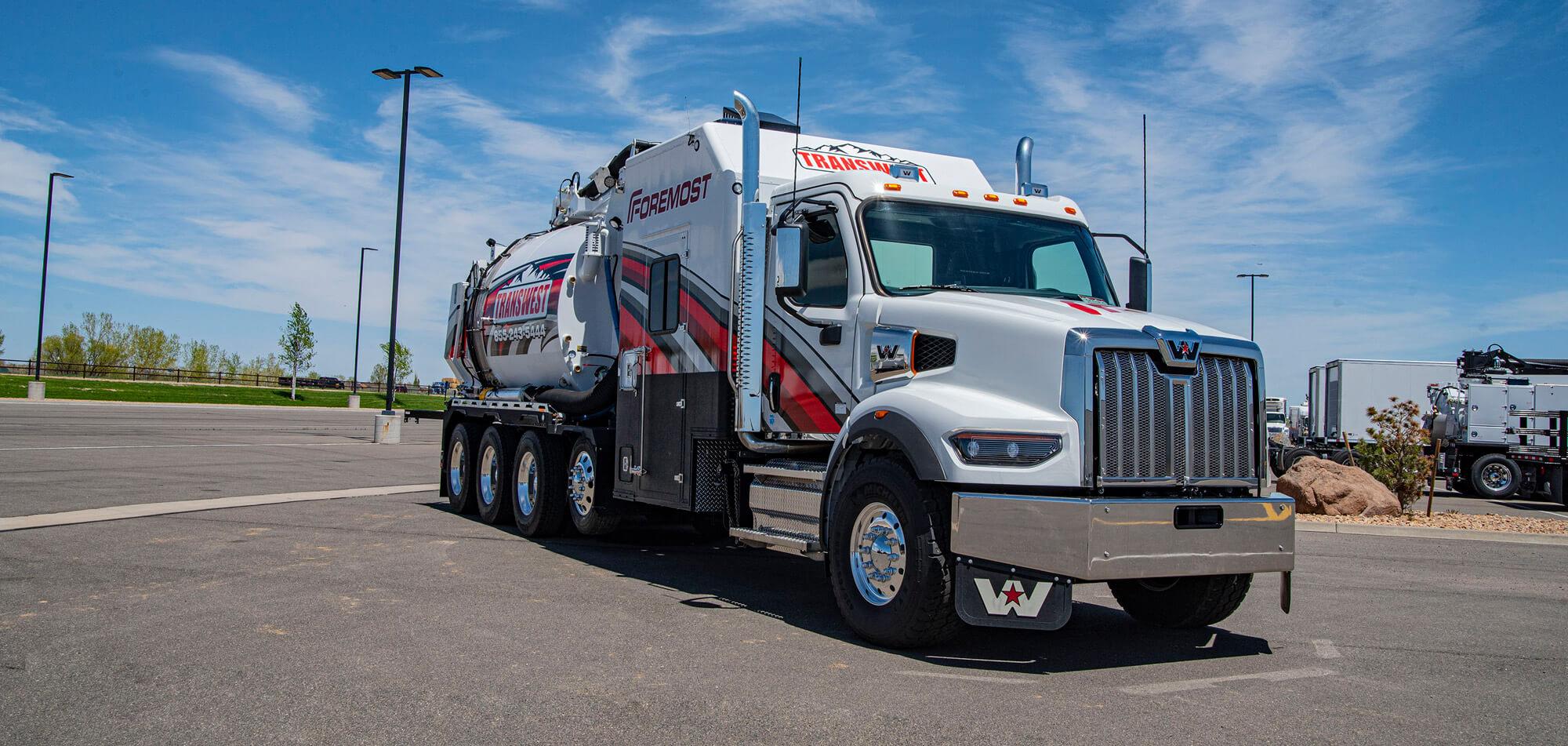 Transwest branded Foremost hydrovac truck