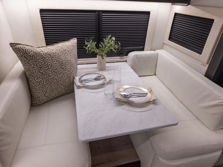 Dinette inside an RV