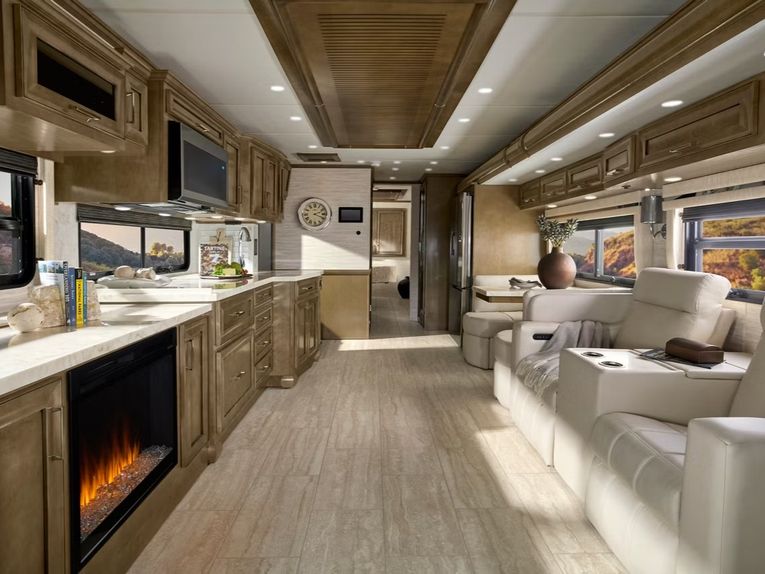 Front to back inside the Supreme Aire