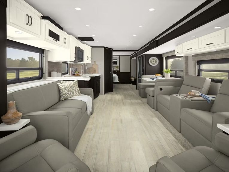 Image of the living room inside the 2027 Newmar Northern Star