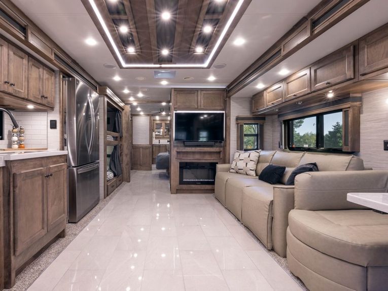2027 Tiffin Allegro RED interior from front to back
