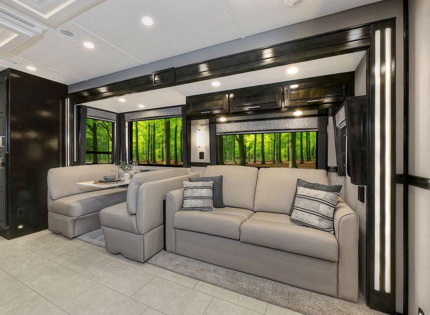  Mastrotto® Italian furniture sofa and dinette in the 2026 Renegade XL