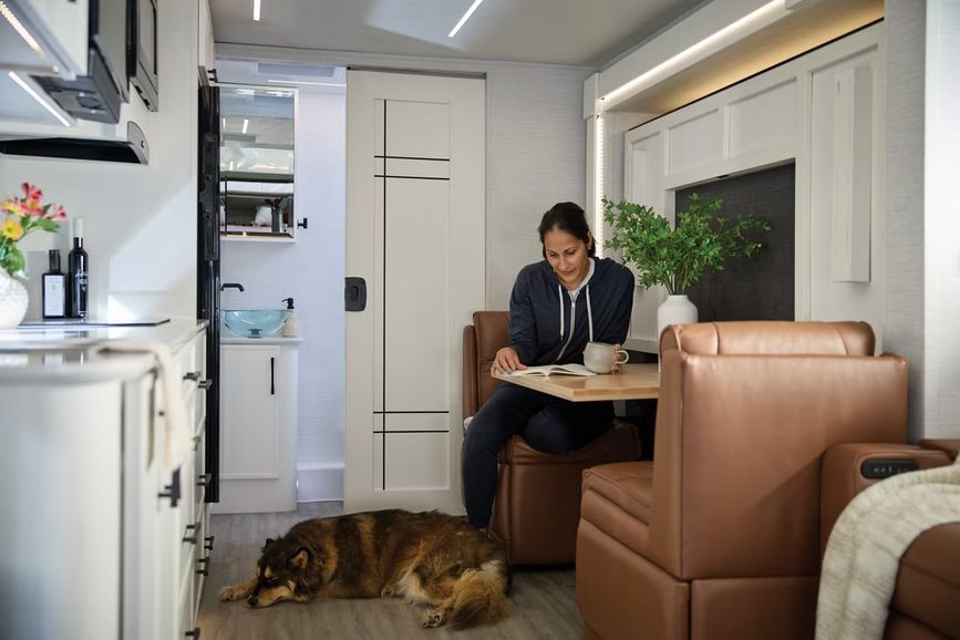 Seating inside the Freedom Aire