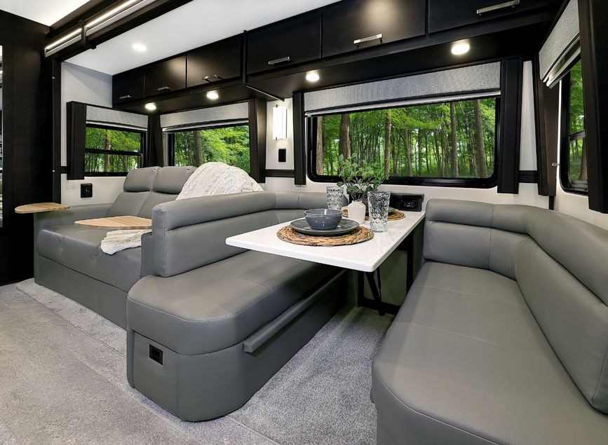 Cozy sofa and dinette in the 2026 Renegade Classic