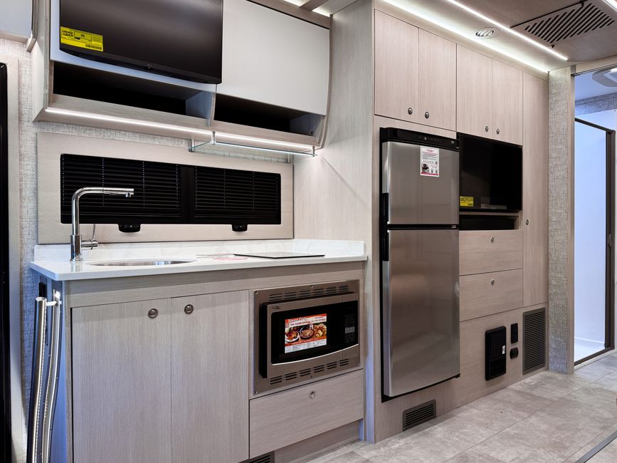 Galley inside the Wayfarer