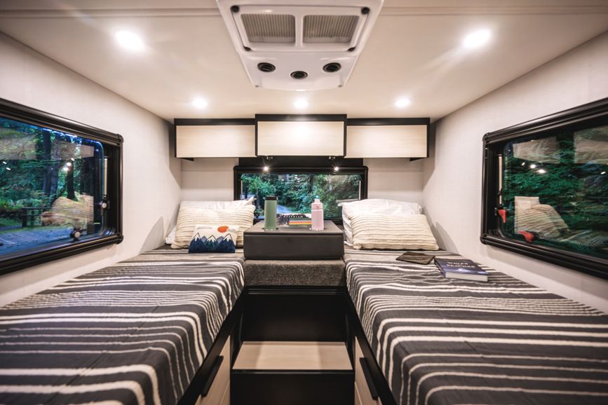 Side-by-side beds in the 2026 Open Trail