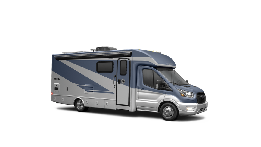 Exterior of the Tiffin Midas