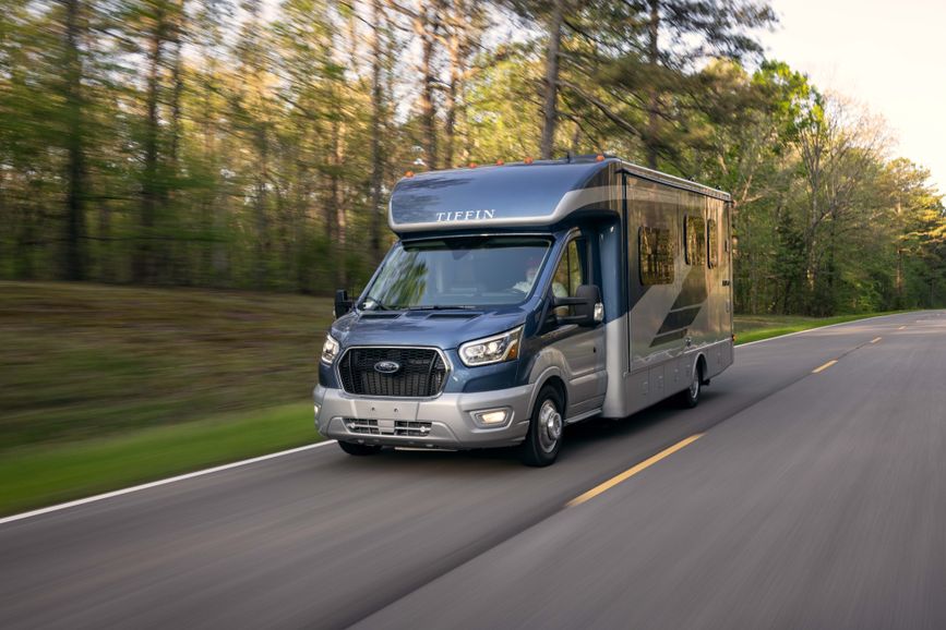 Exterior view of the Tiffin Midas