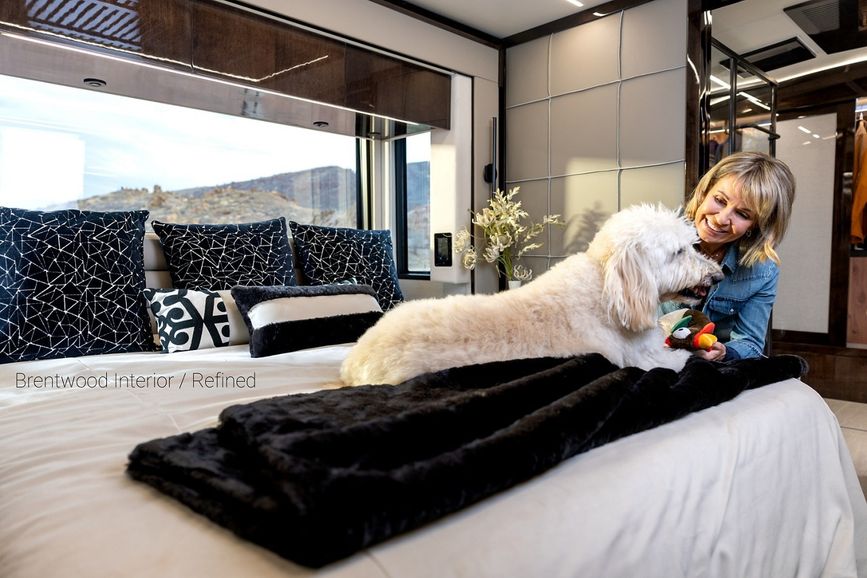 Bedroom inside the 2027 Newmar King Aire