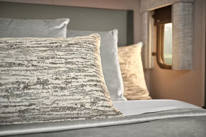 Bed inside the 2027 Newmar Northern Star