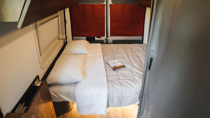 Bed inside the Roam