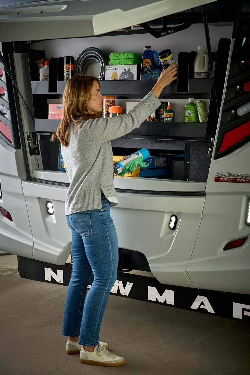 Exterior storage aboard the Super Star