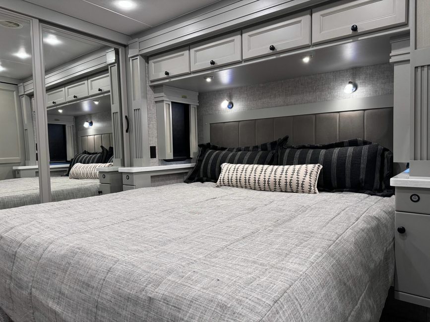 Bedroom inside the Allegro RED