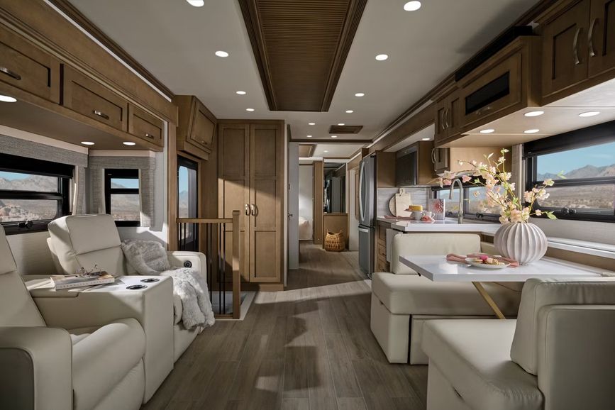 Front to back view inside the Super Star